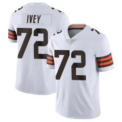 Cleveland Browns Youth Limited White Vapor Untouchable Jersey (72 Jason Ivey)