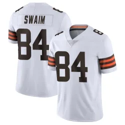 Cleveland Browns Youth Limited White Vapor Untouchable Jersey (84 Geoff Swaim)