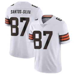 Cleveland Browns Youth Limited White Vapor Untouchable Jersey (87 Marcus Santos-Silva)
