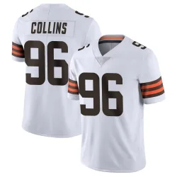 Cleveland Browns Youth Limited White Vapor Untouchable Jersey (96 Maliek Collins)
