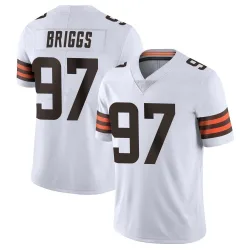 Cleveland Browns Youth Limited White Vapor Untouchable Jersey (97 Jowon Briggs)